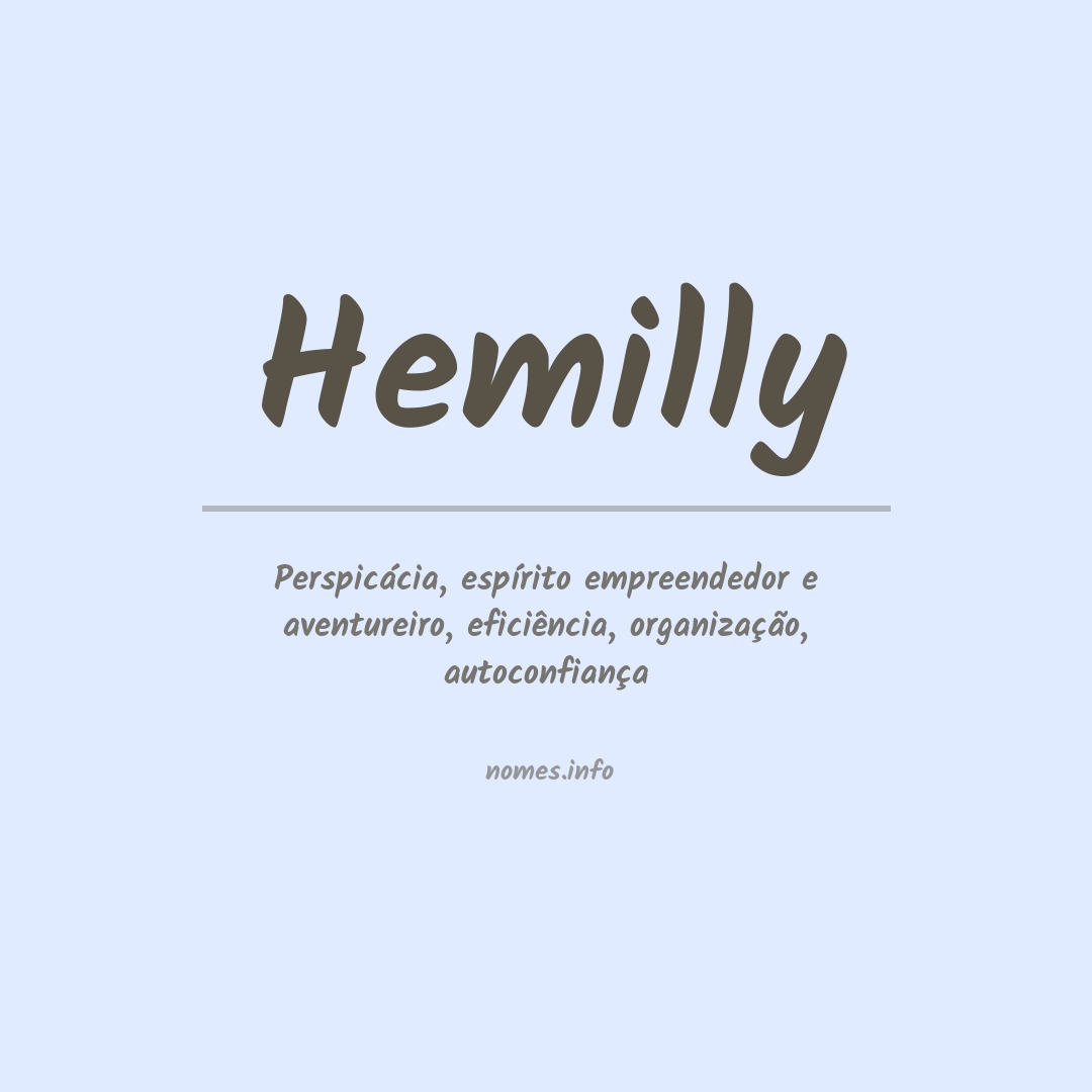 Significado do nome Hemilly