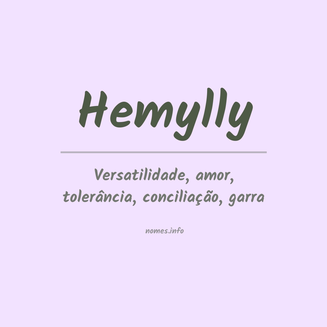 Significado do nome Hemylly