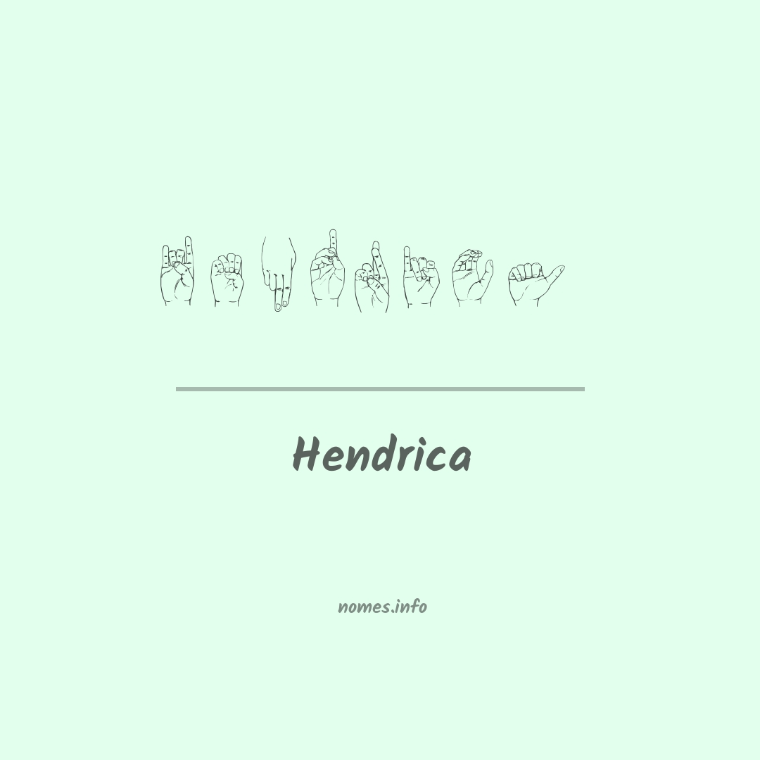 Hendrica em Libras