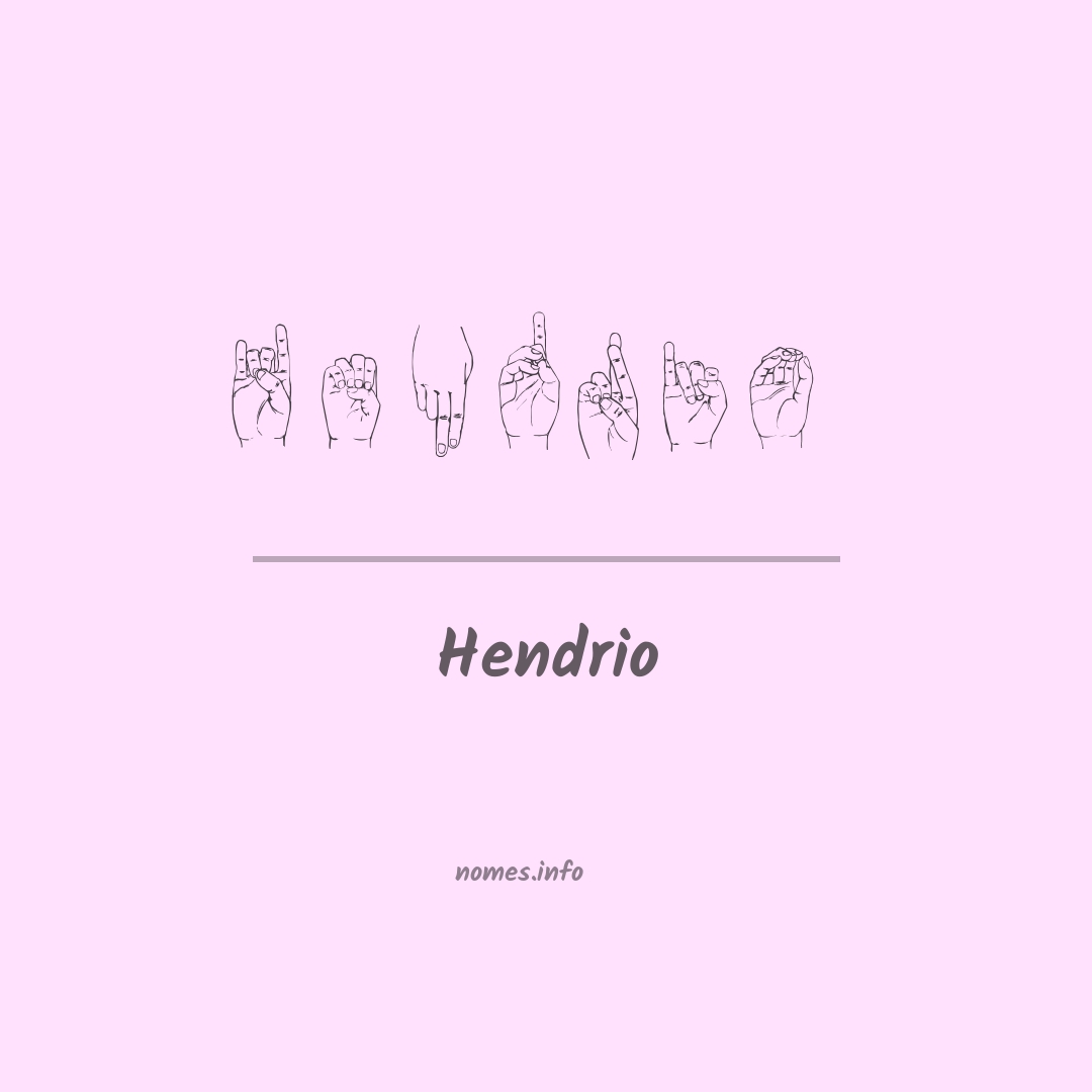 Hendrio em Libras