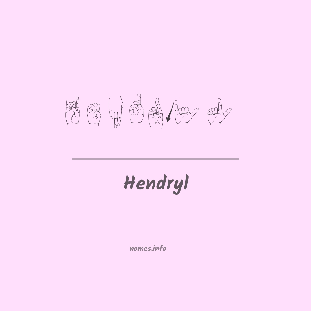 Hendryl em Libras