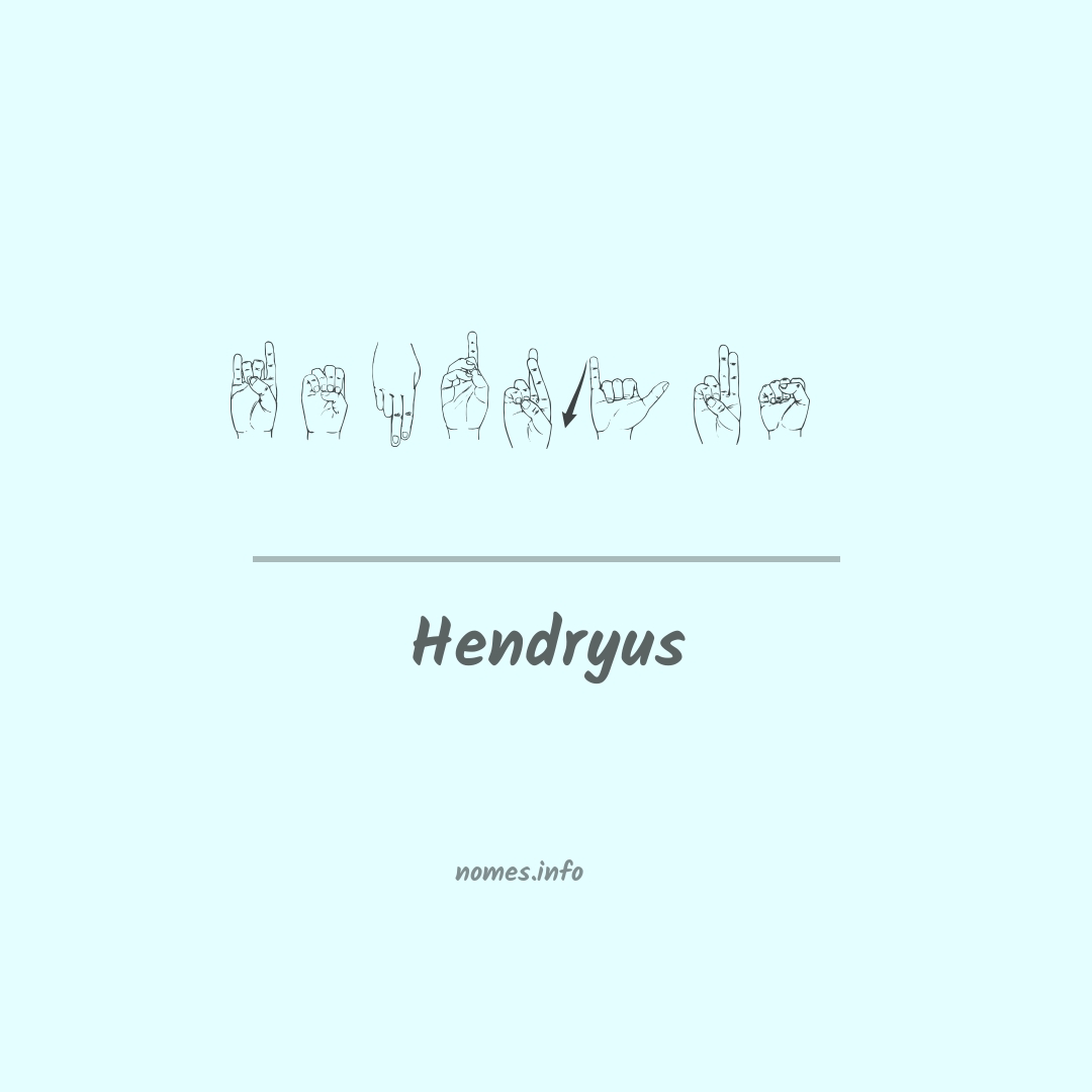 Hendryus em Libras