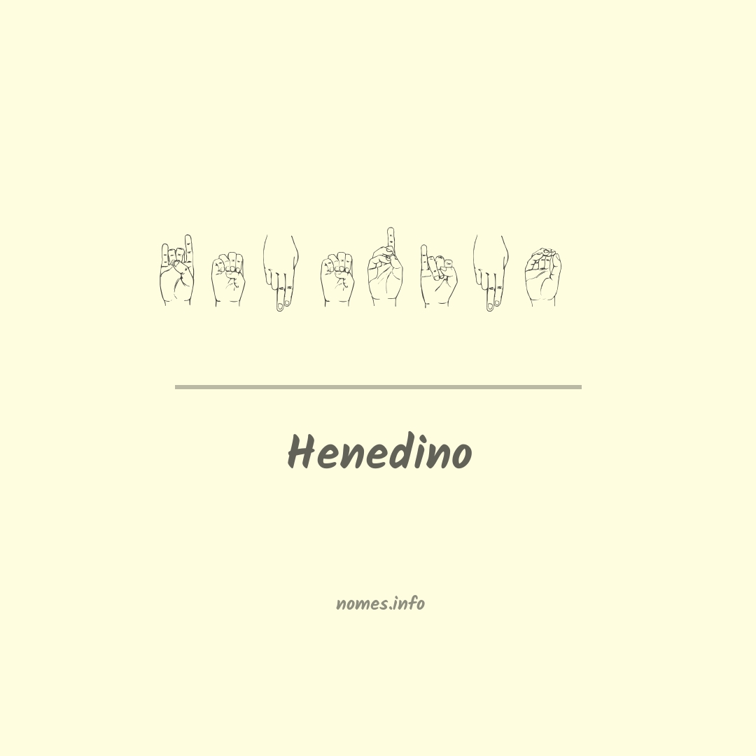 Henedino em Libras