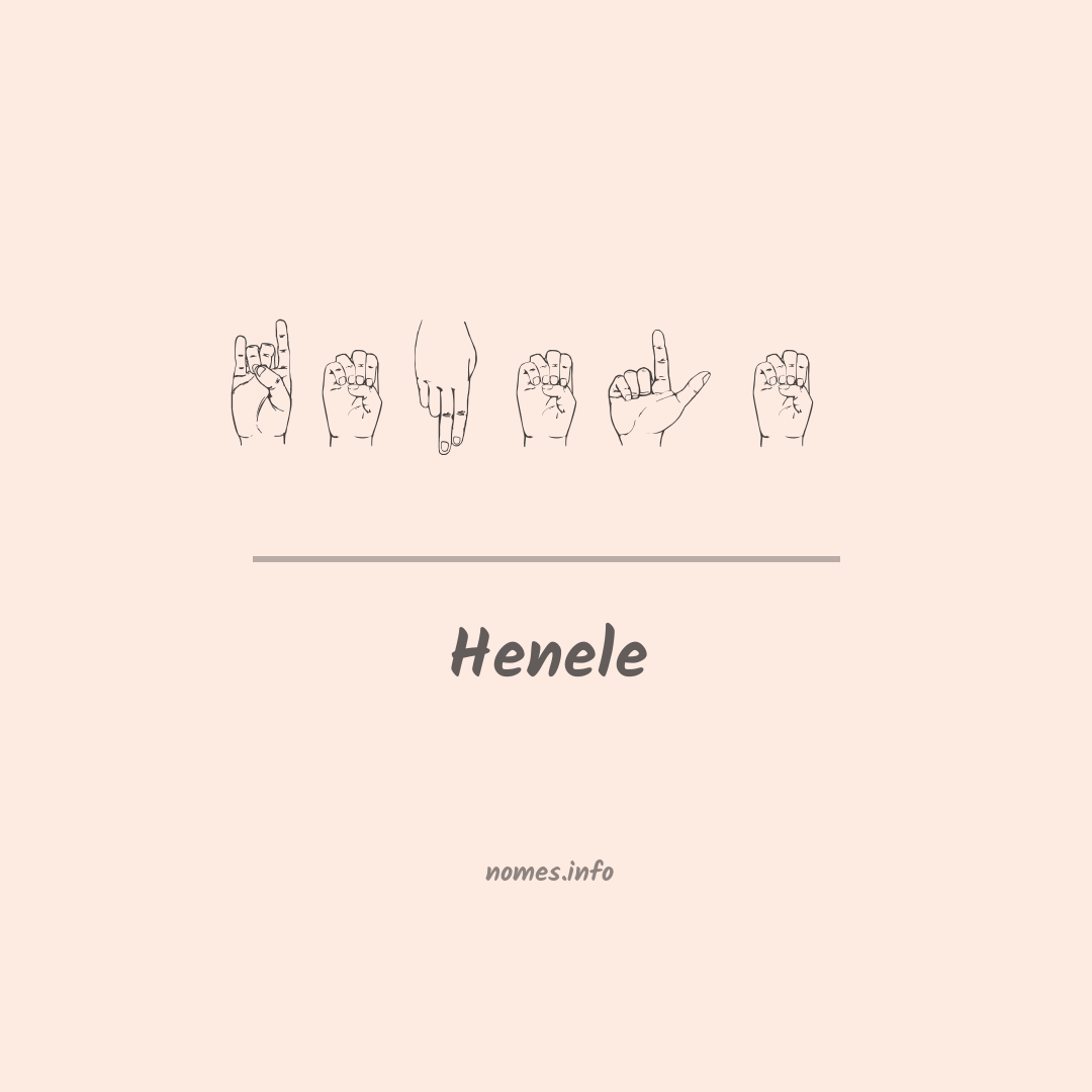 Henele em Libras