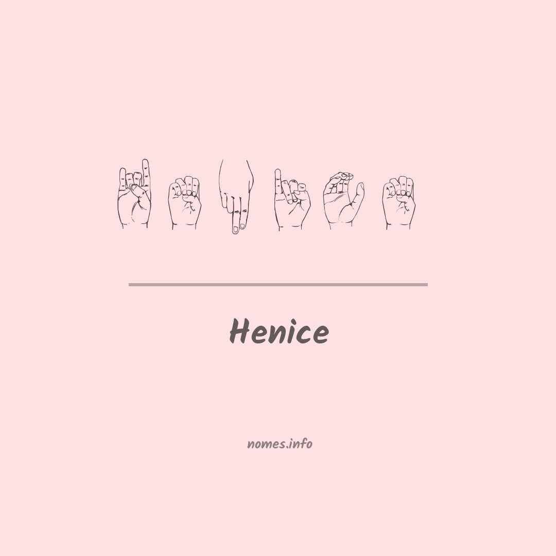 Henice em Libras