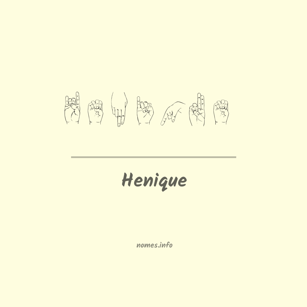 Henique em Libras