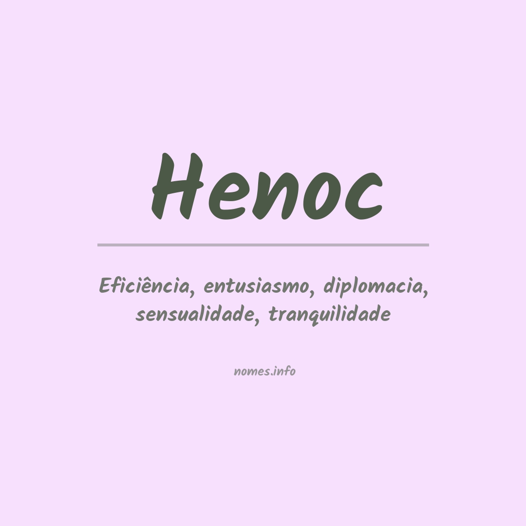 Significado do nome Henoc