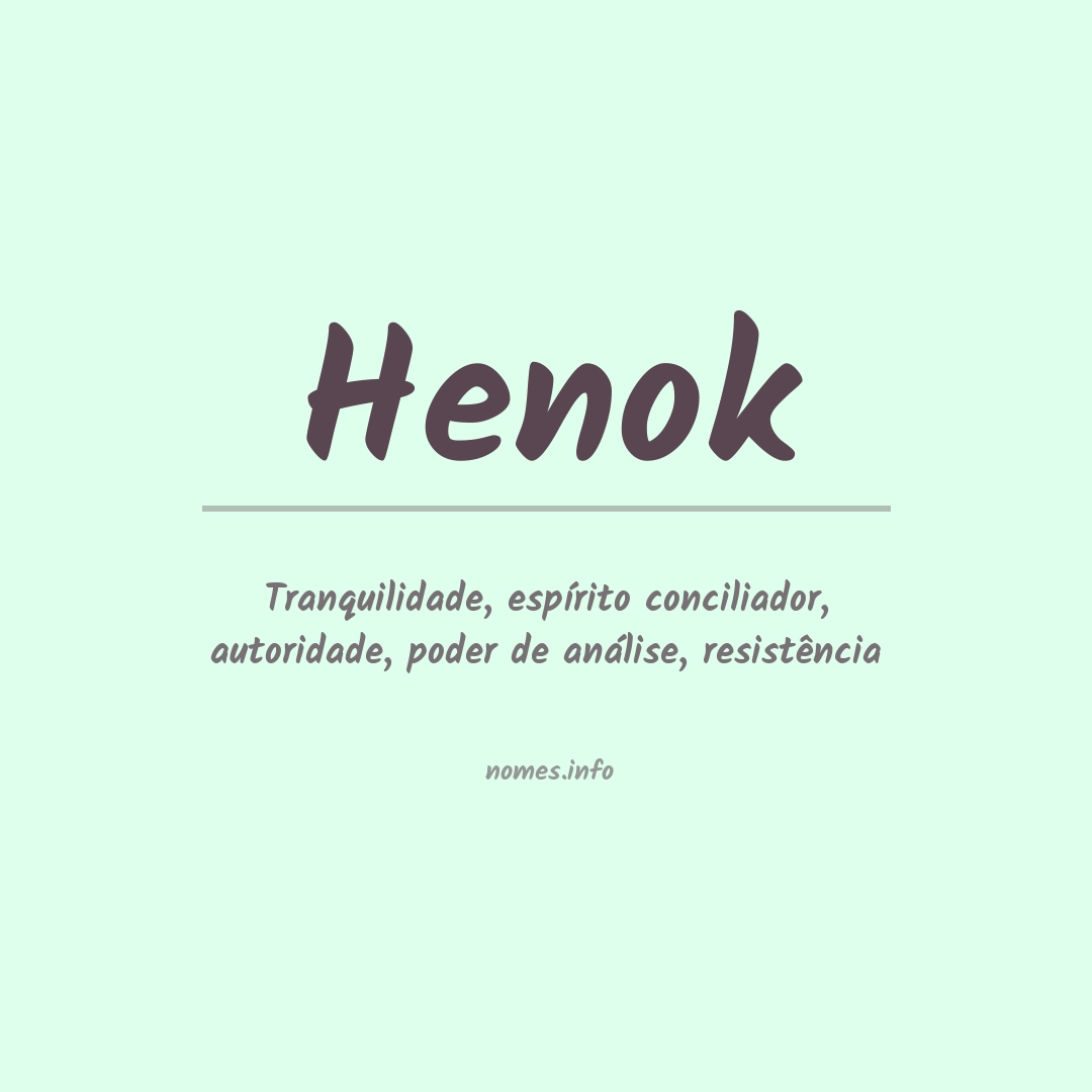 Significado do nome Henok