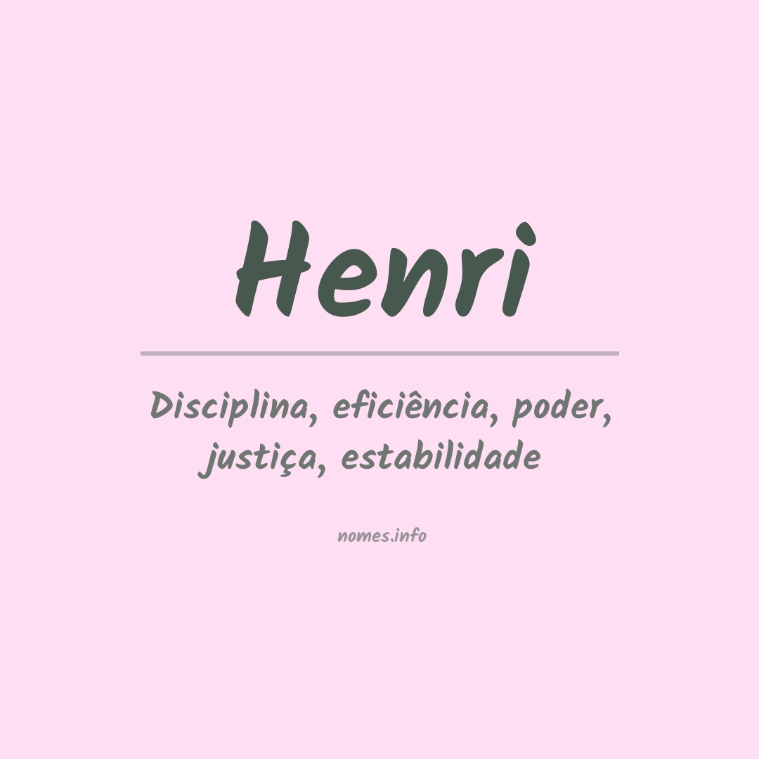 Significado do nome Henri