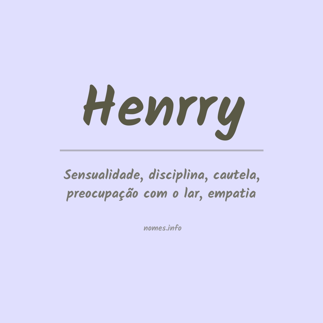 Significado do nome Henrry