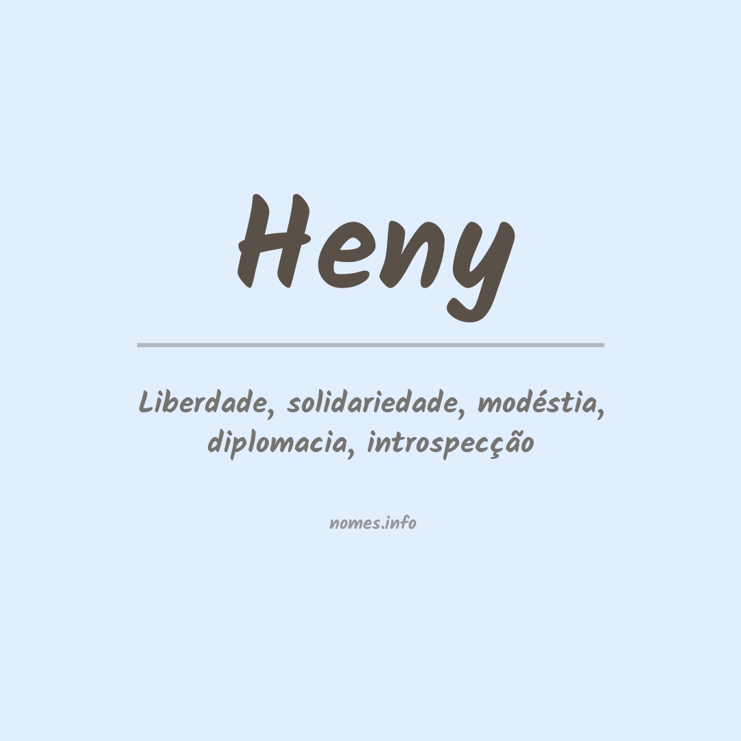 Significado do nome Heny