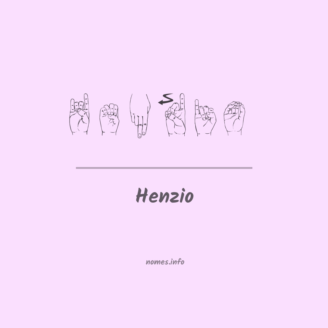 Henzio em Libras