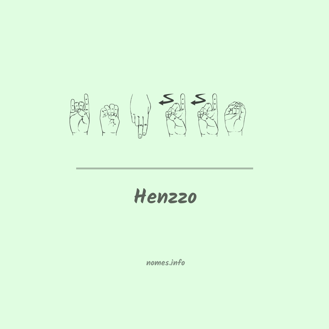 Henzzo em Libras