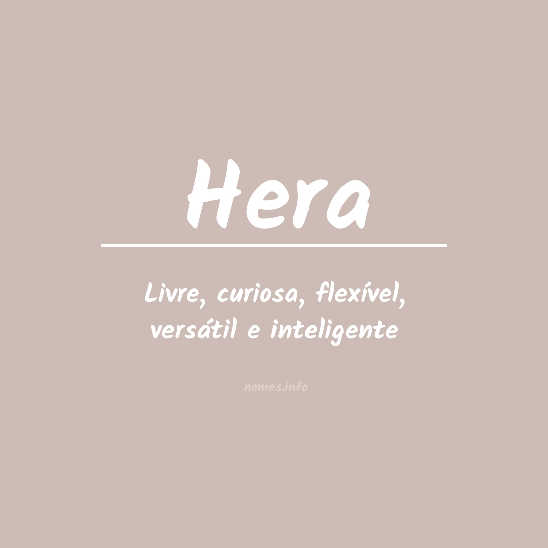 Significado do nome Hera