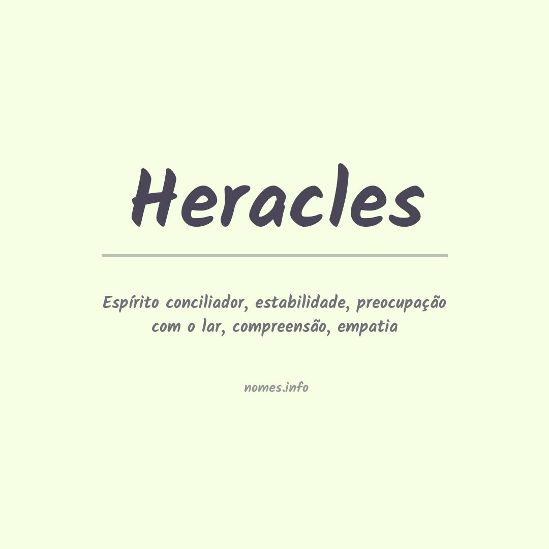 Significado do nome Heracles