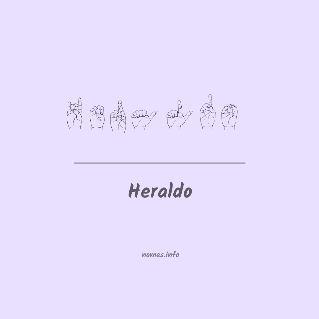 Heraldo em Libras