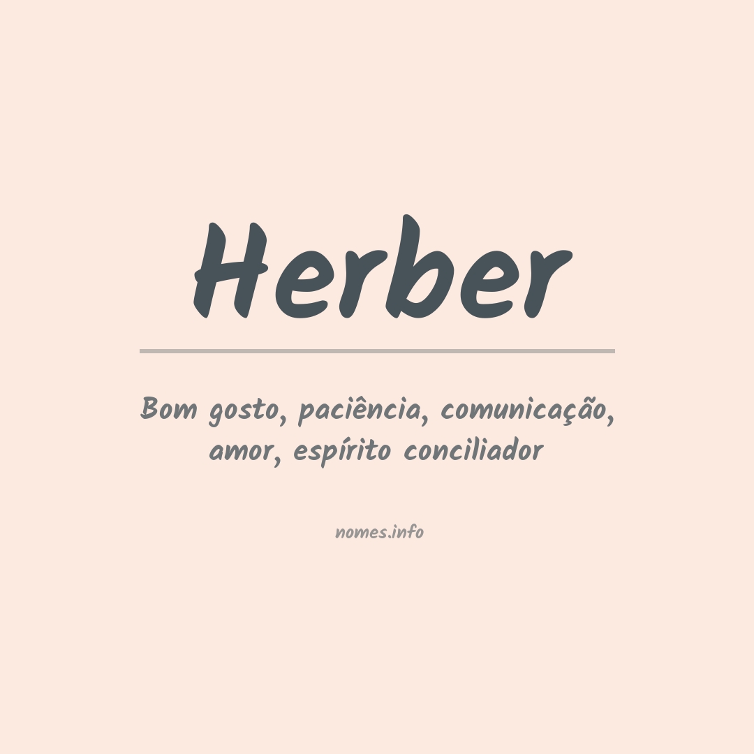 Significado do nome Herber