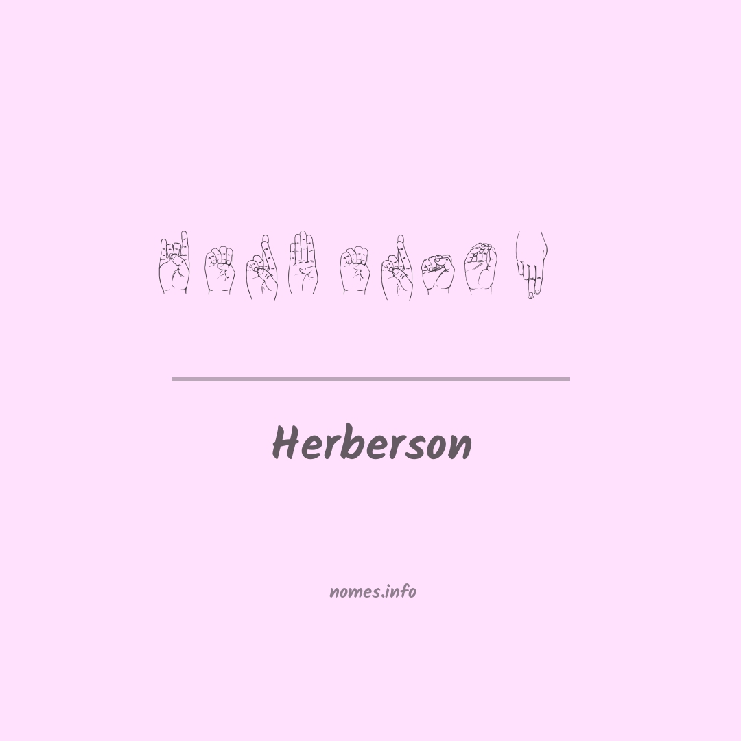 Herberson em Libras