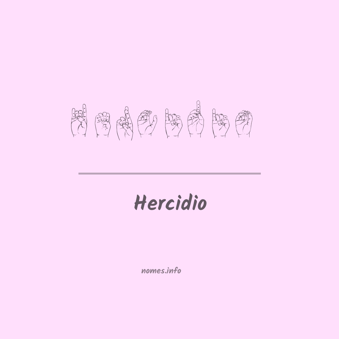 Hercidio em Libras