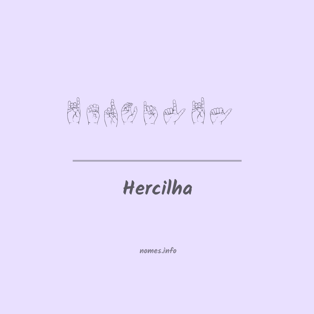 Hercilha em Libras
