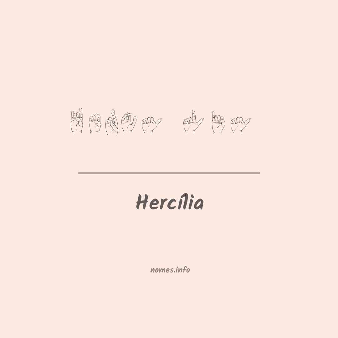 Hercília em Libras