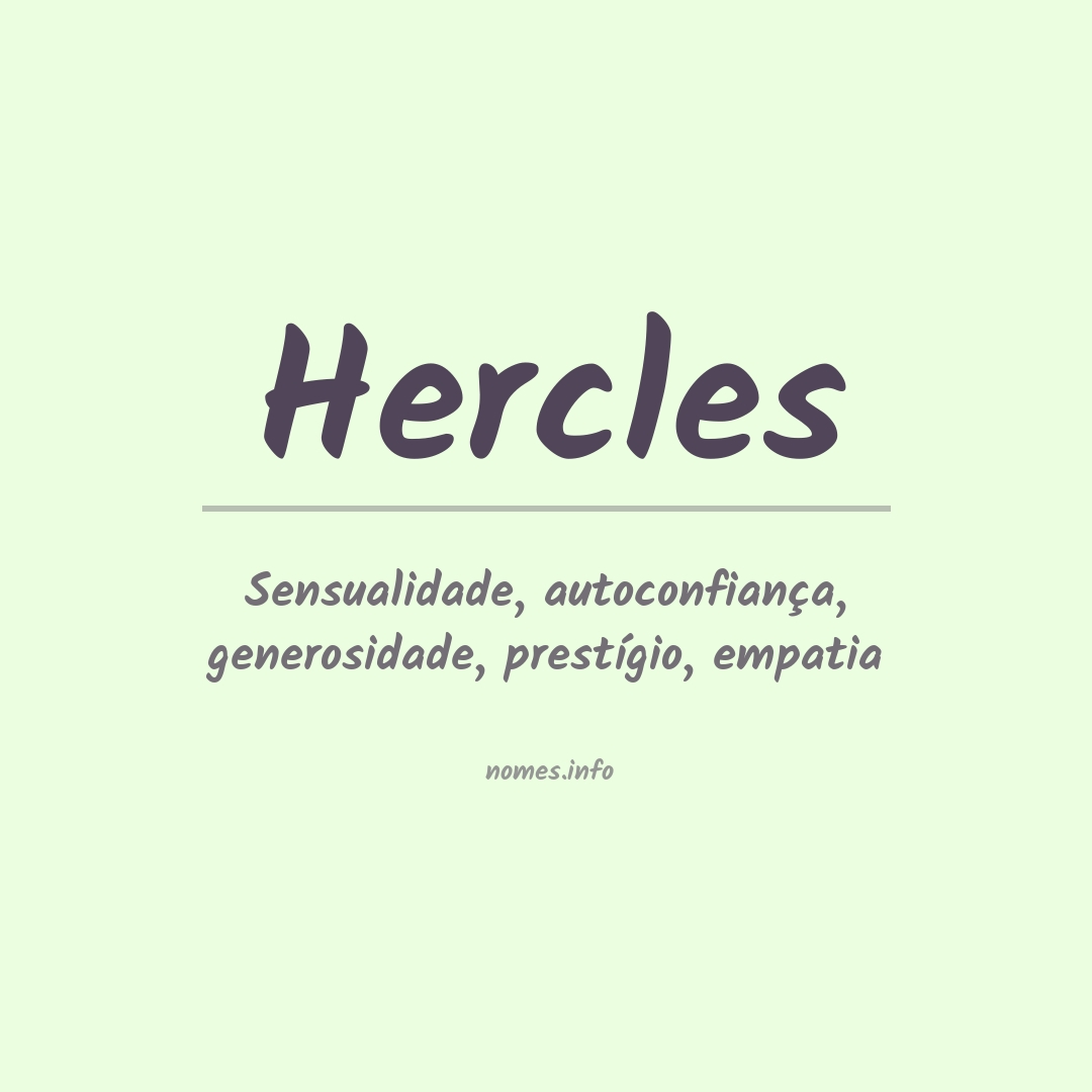 Significado do nome Hercles