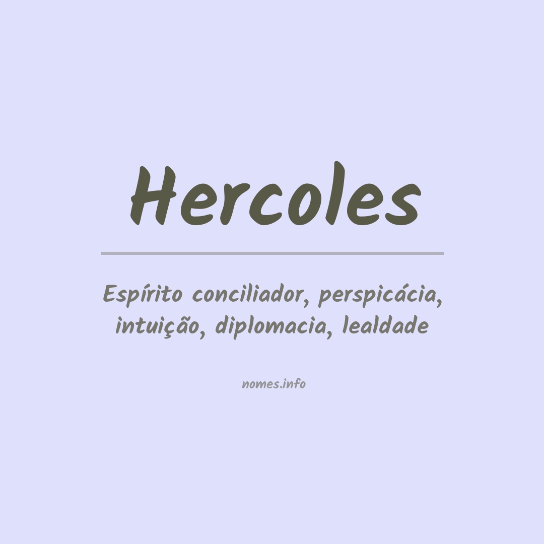 Significado do nome Hercoles