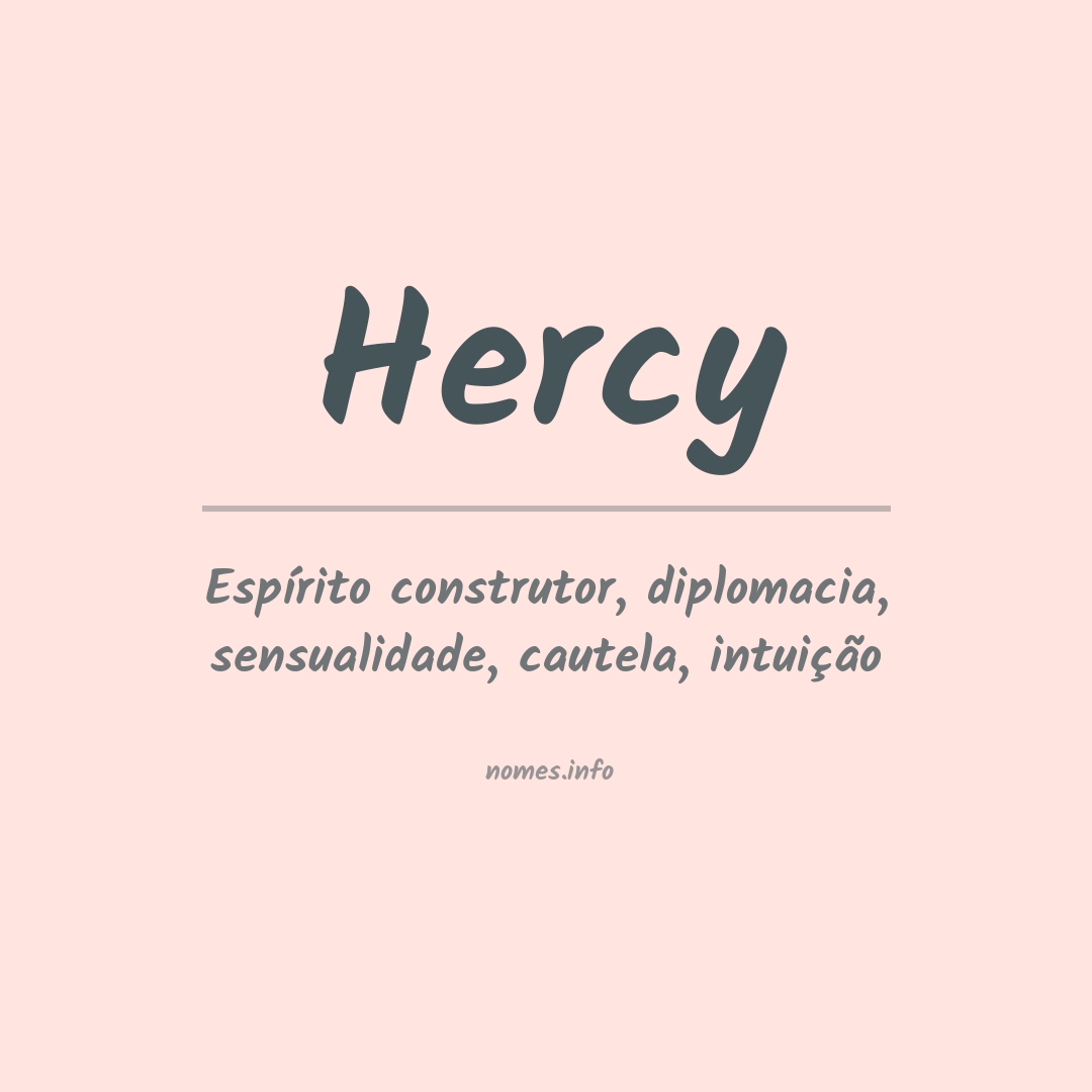Significado do nome Hercy