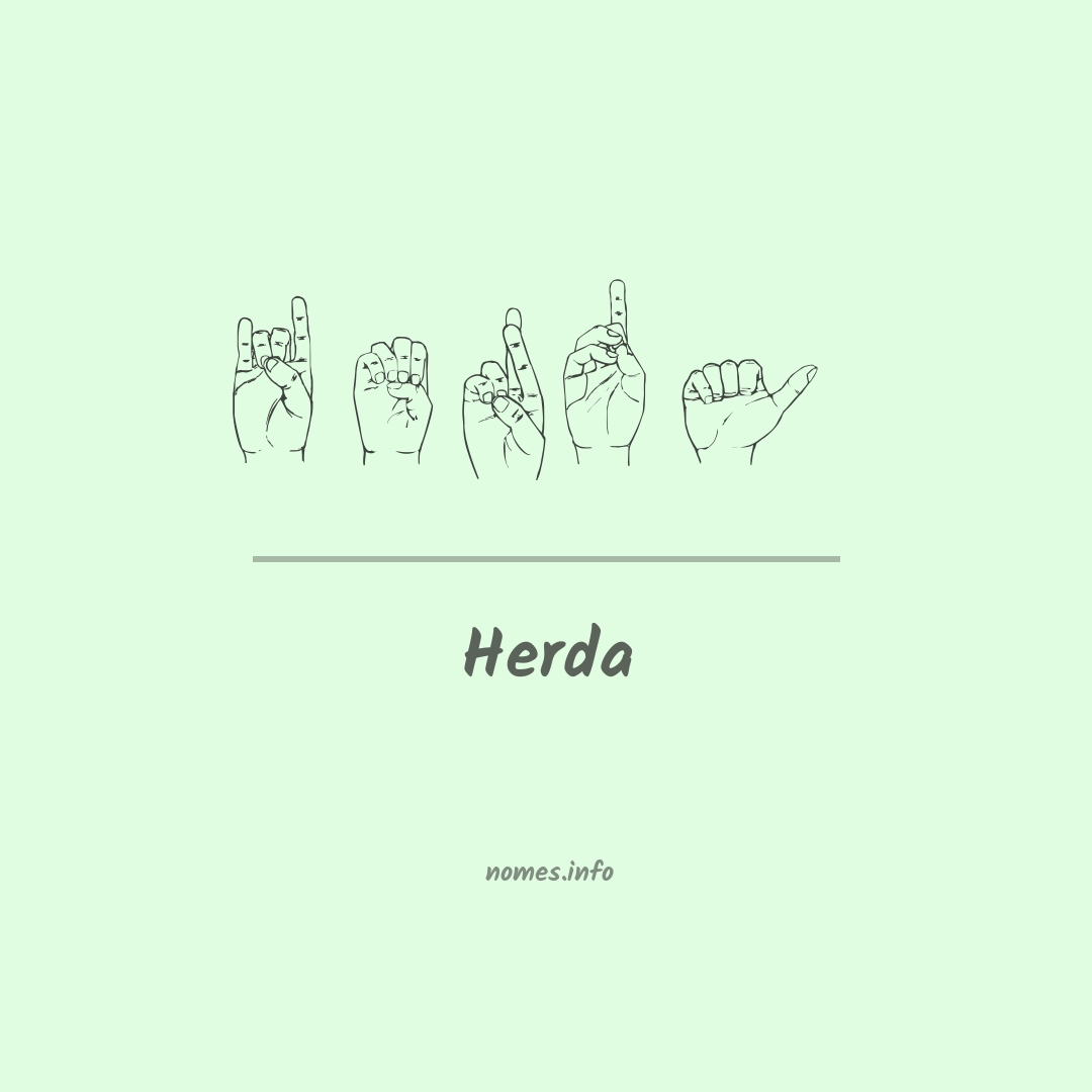 Herda em Libras