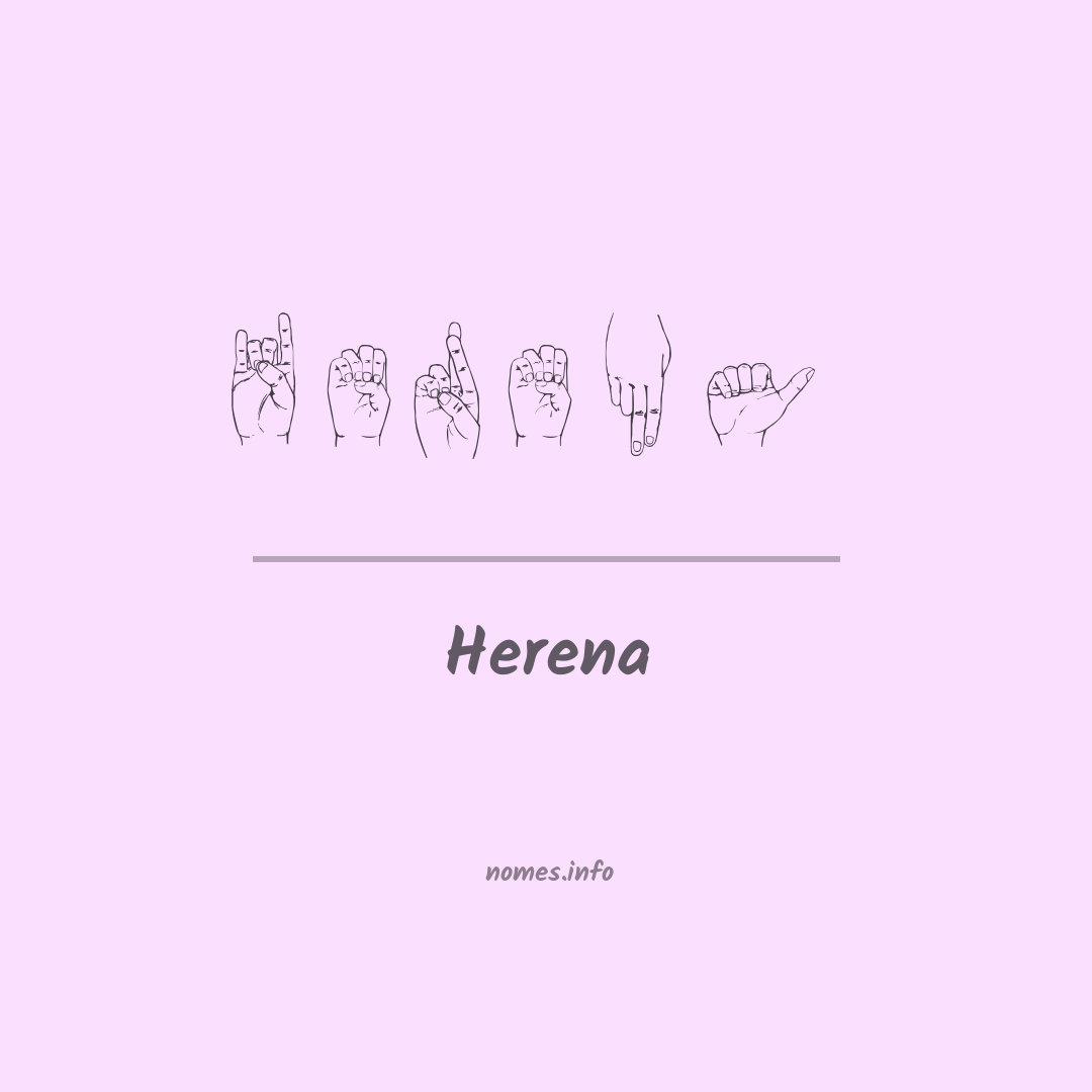 Herena em Libras