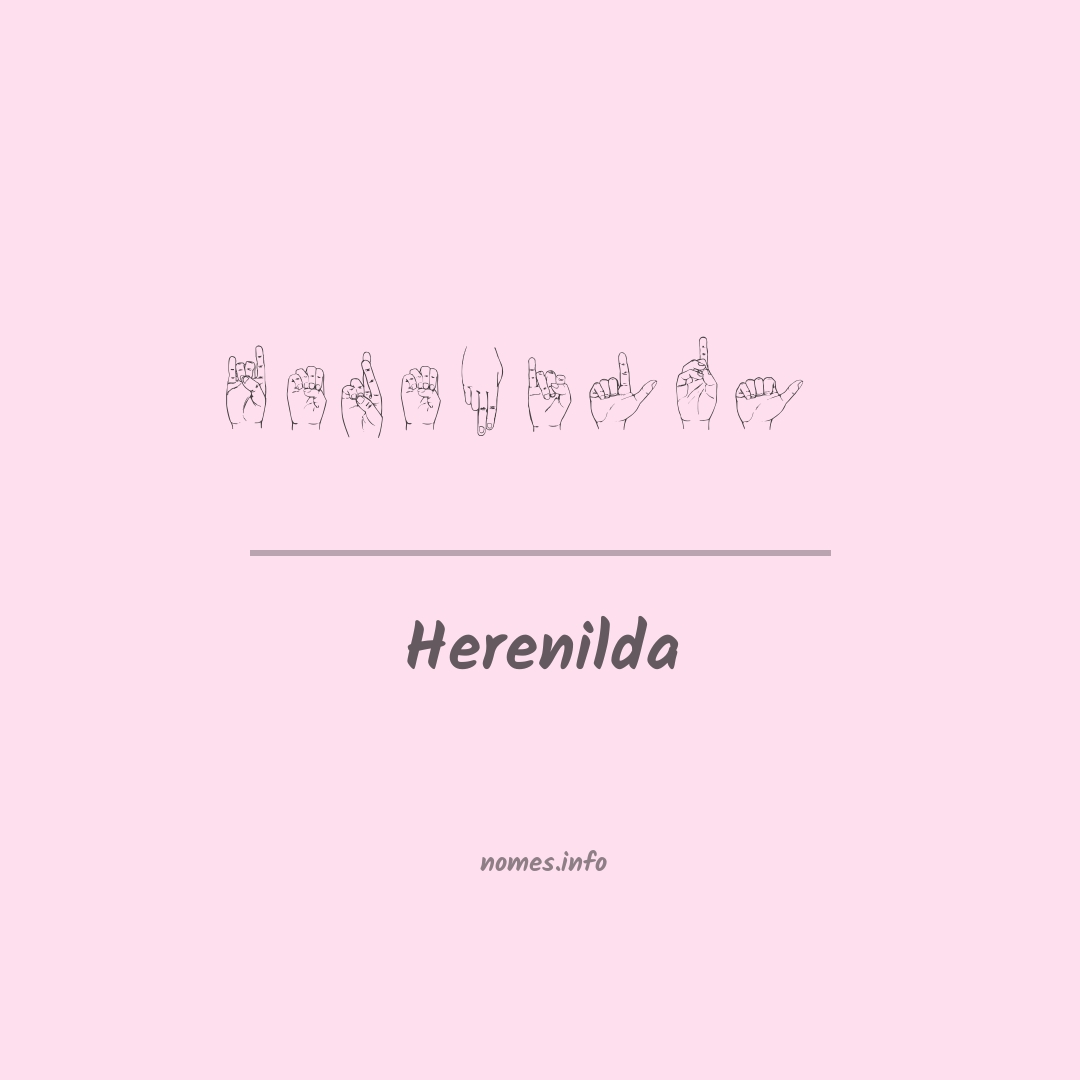 Herenilda em Libras