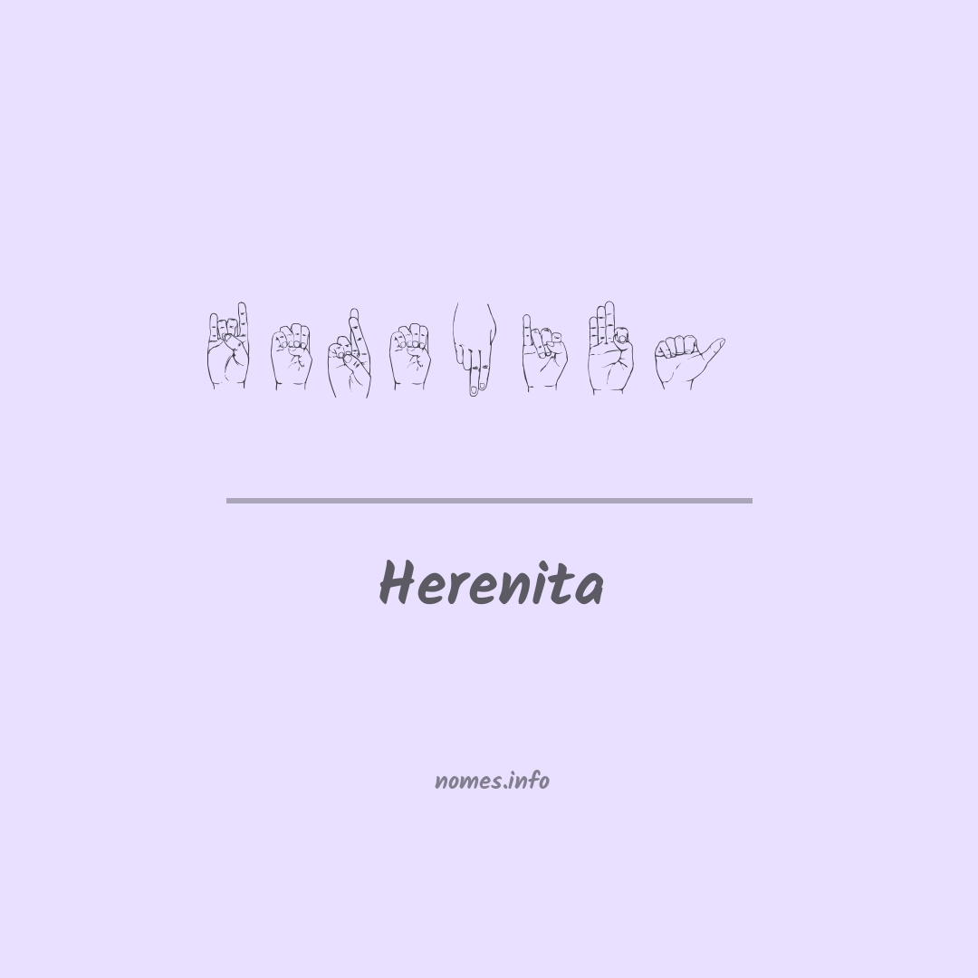 Herenita em Libras