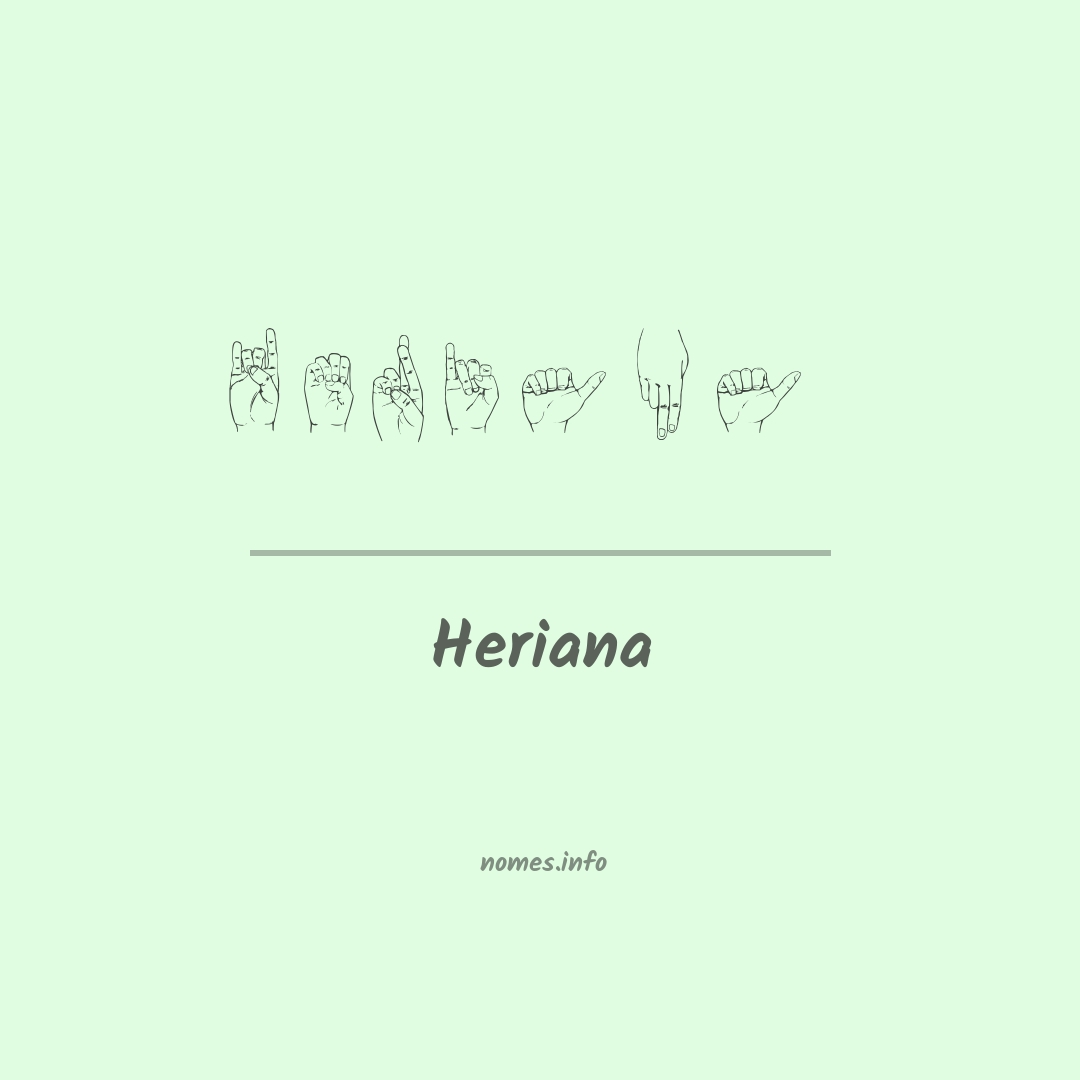 Heriana em Libras