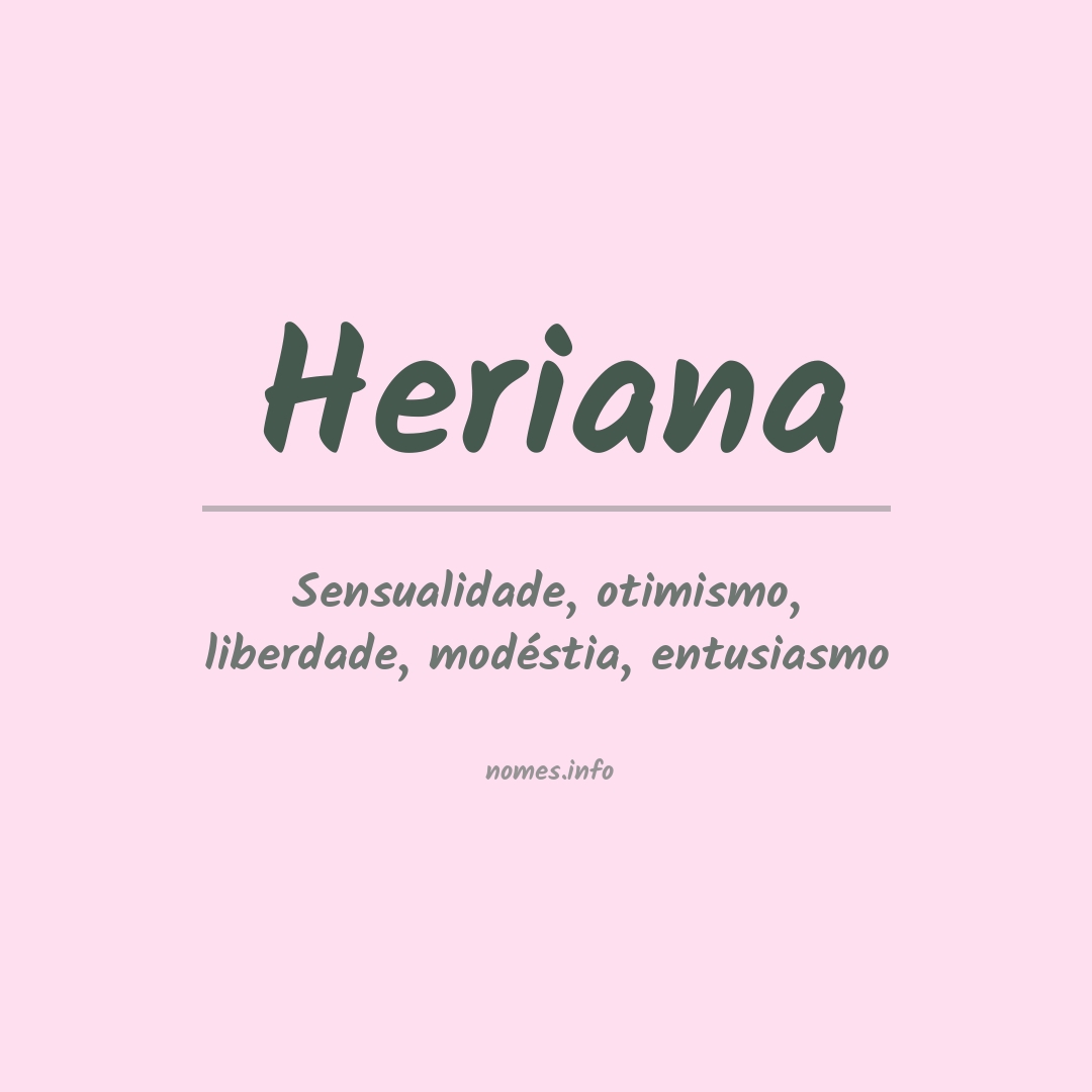 Significado do nome Heriana