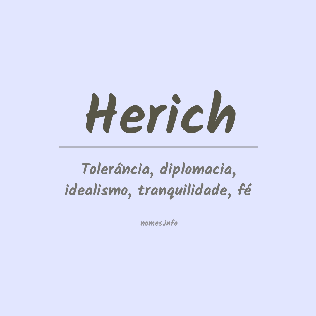 Significado do nome Herich