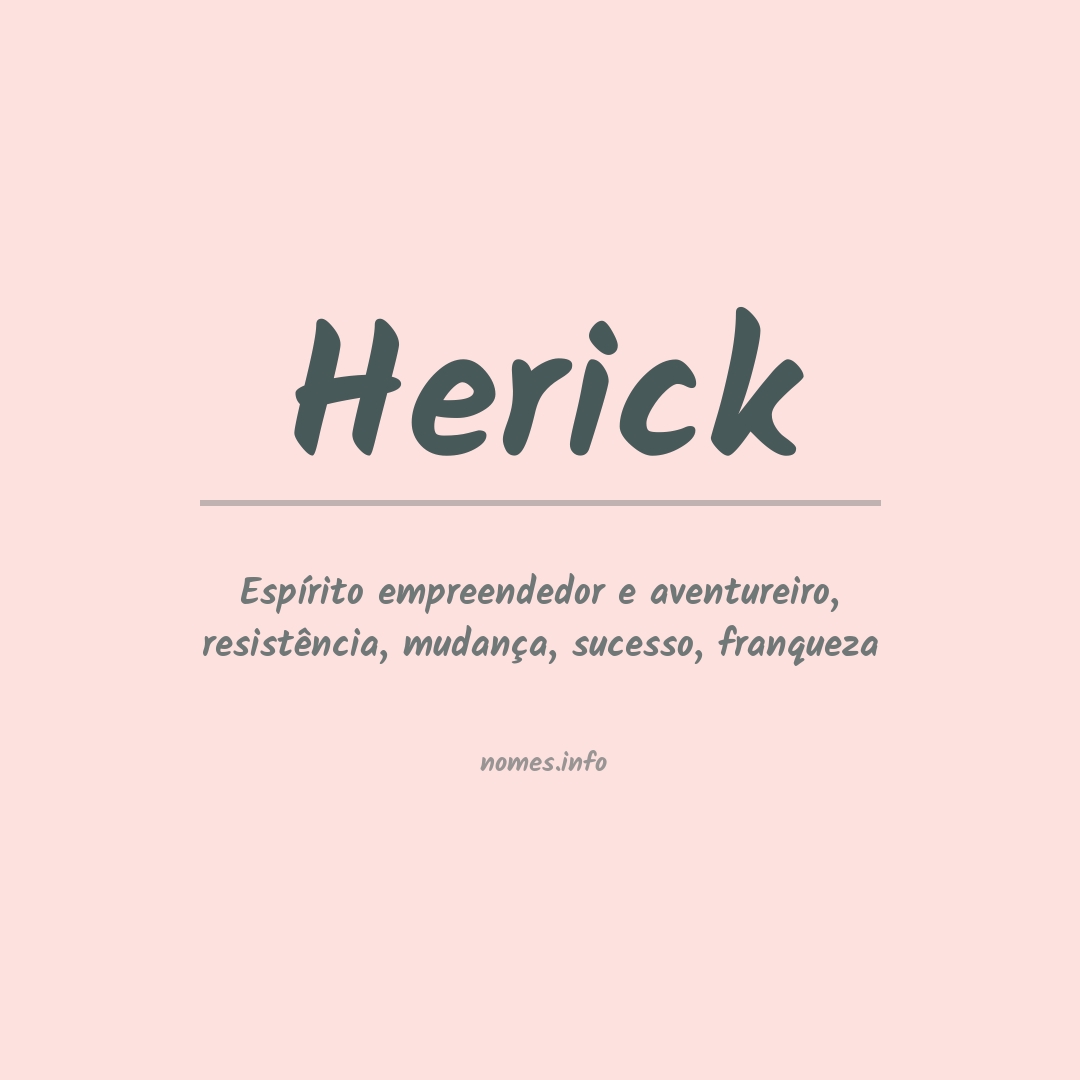 Significado do nome Herick
