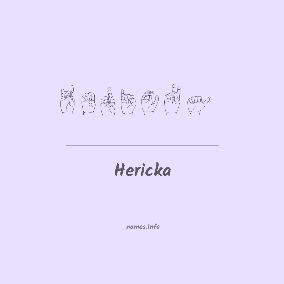 Hericka em Libras