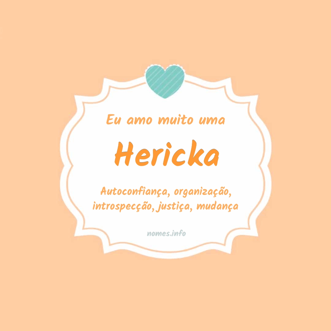 Eu amo muito Hericka