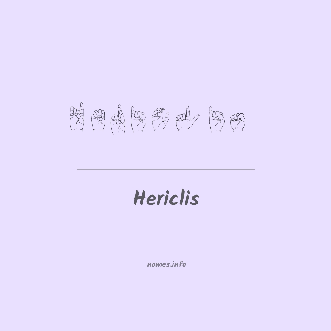 Hericlis em Libras