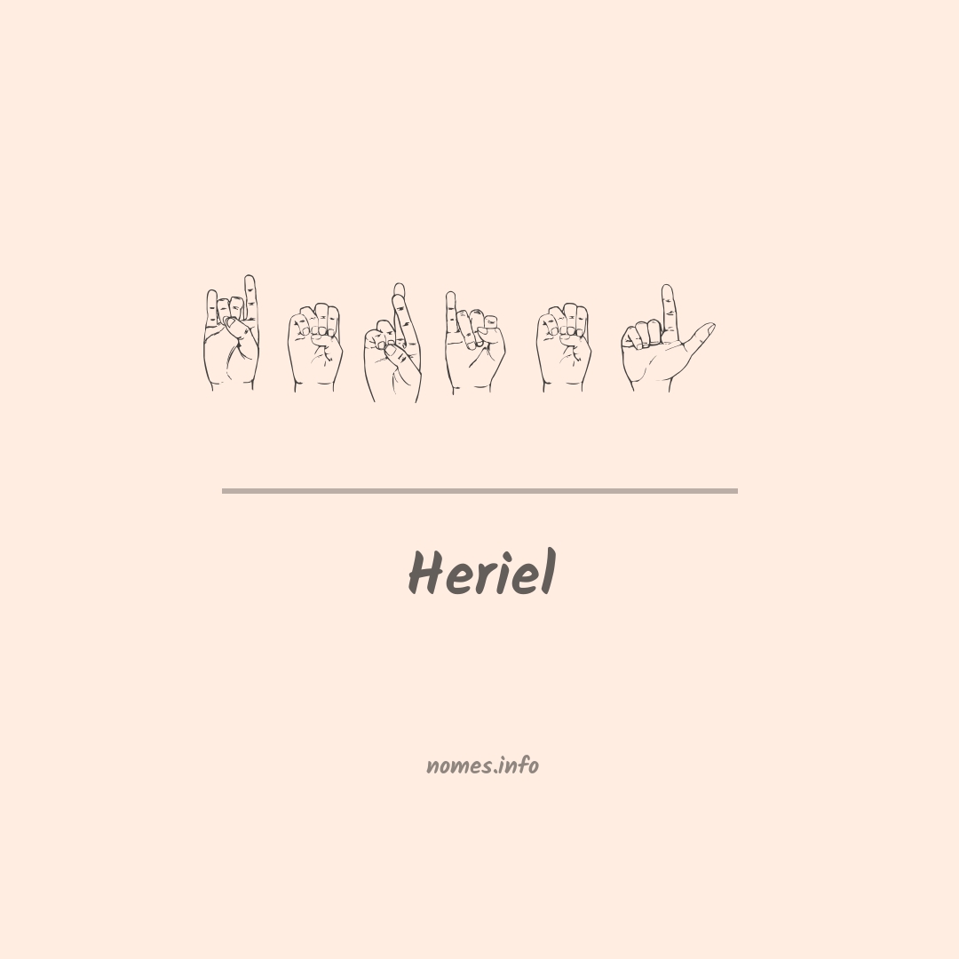 Heriel em Libras