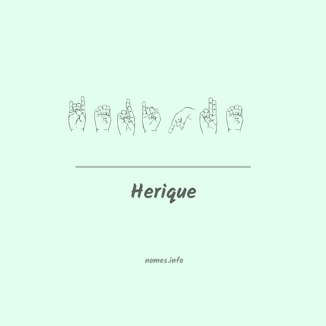 Herique em Libras