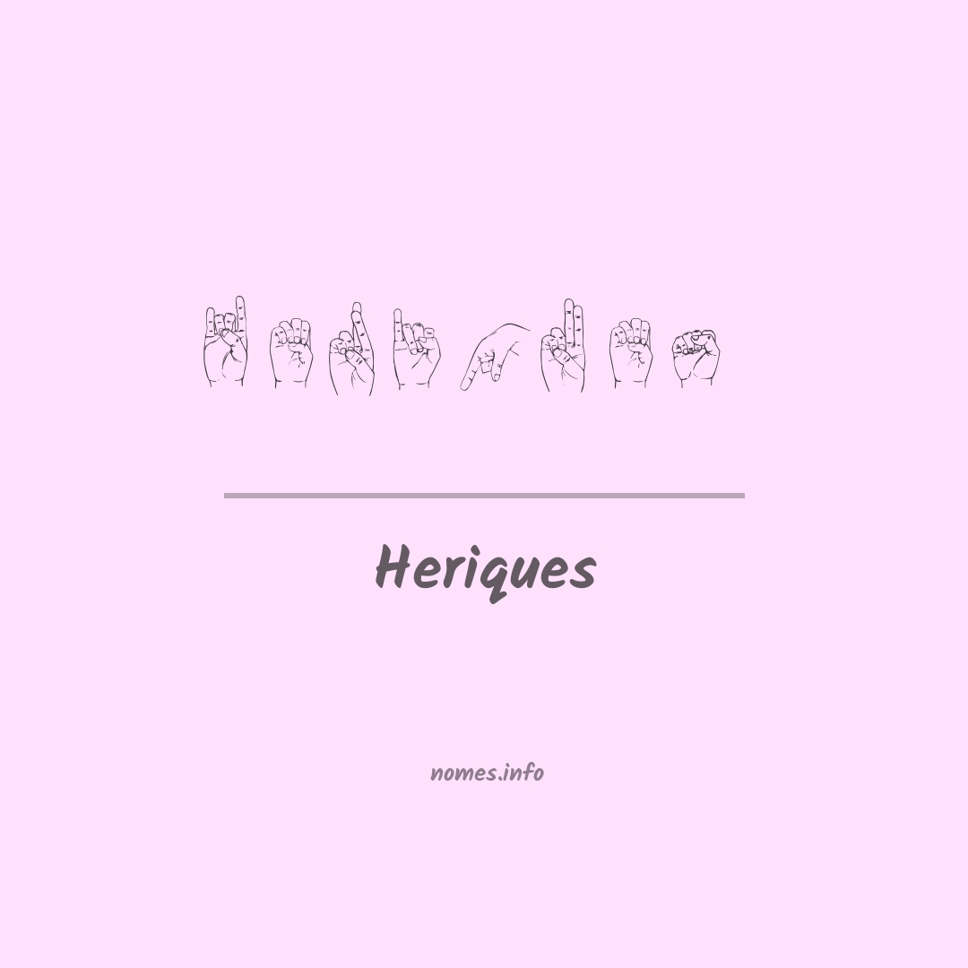 Heriques em Libras