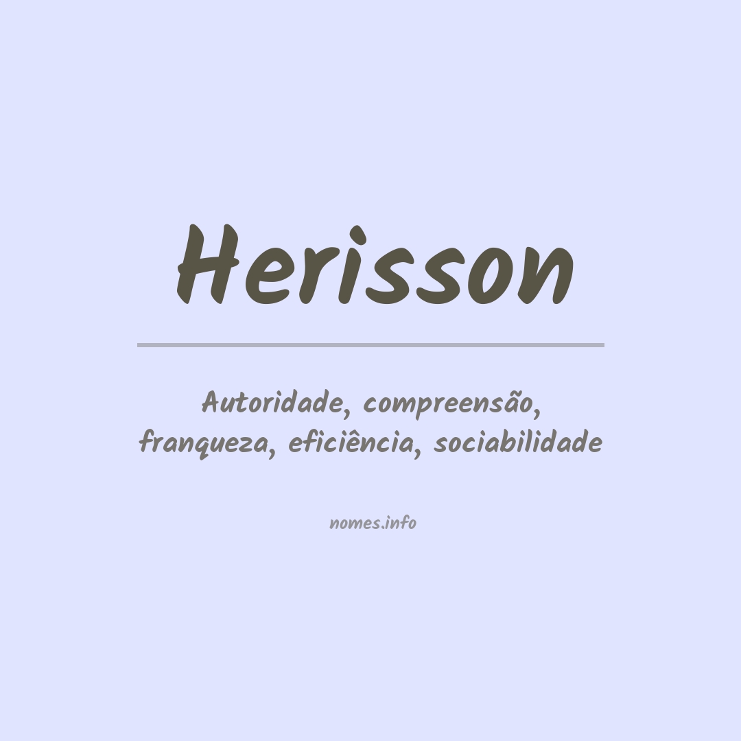 Significado do nome Herisson