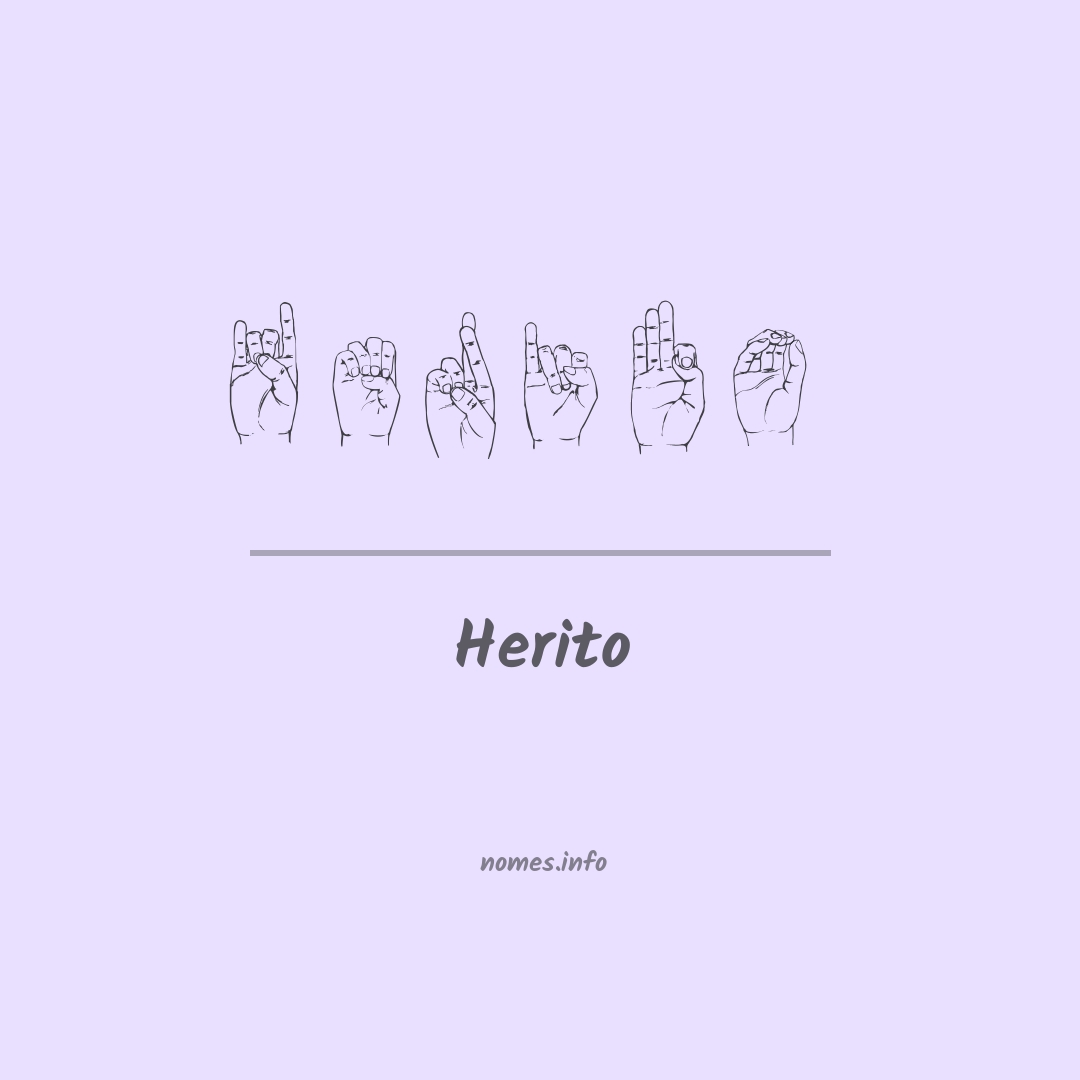 Herito em Libras