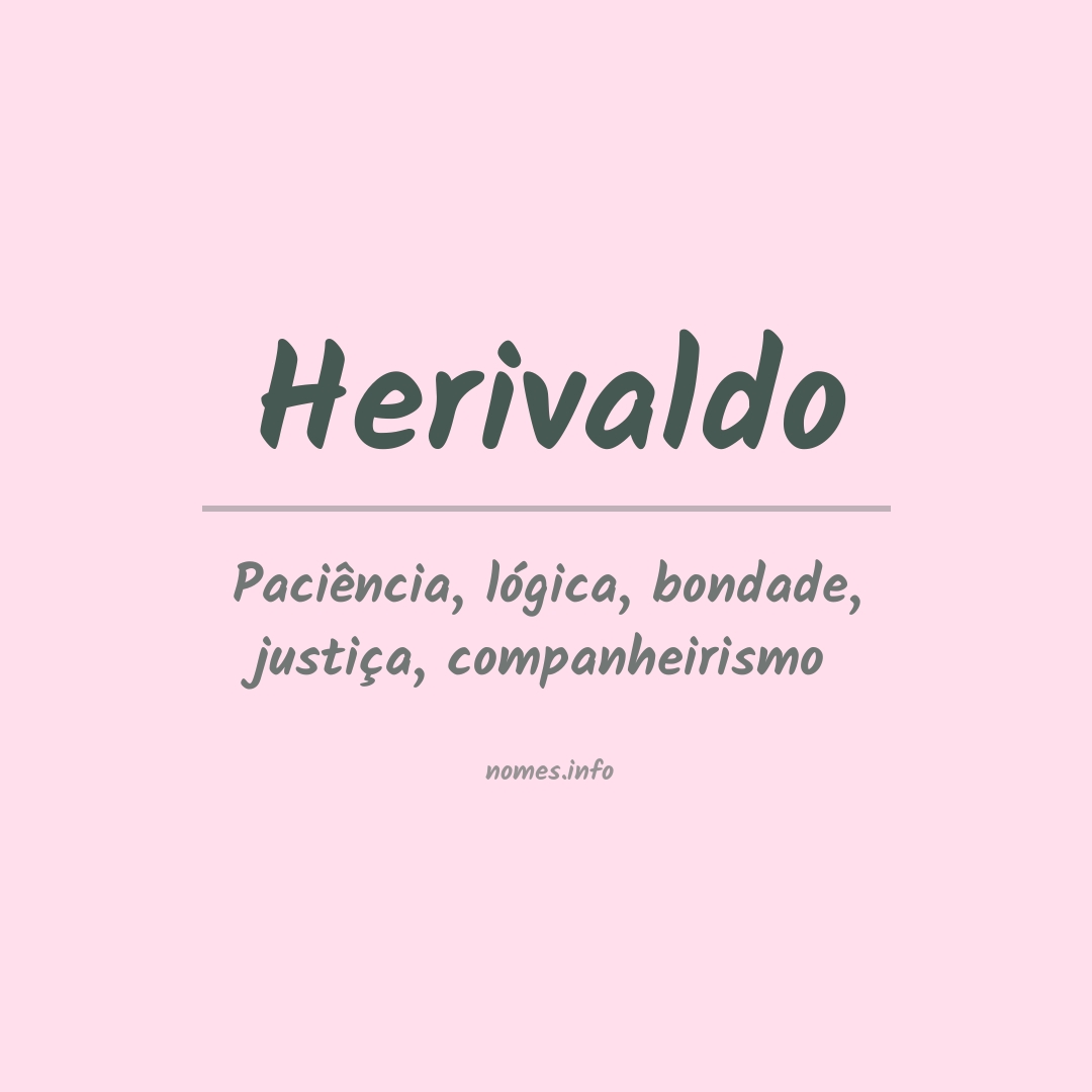 Significado do nome Herivaldo