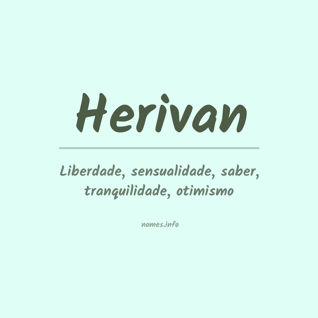 Significado do nome Herivan