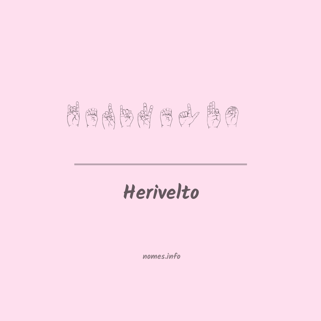 Herivelto em Libras
