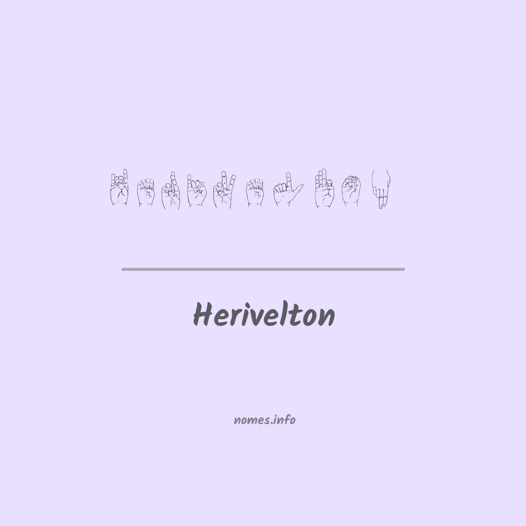 Herivelton em Libras