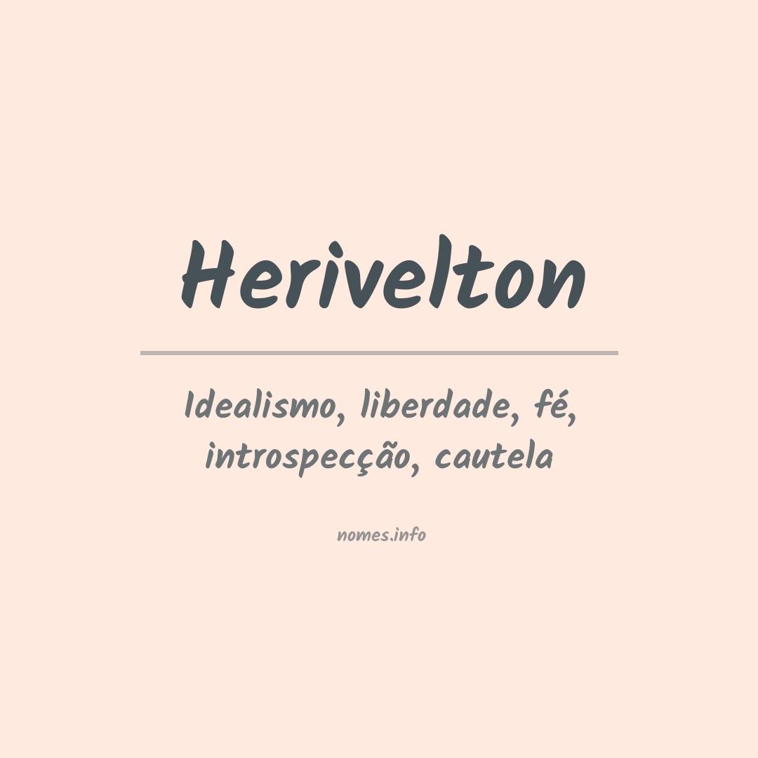 Significado do nome Herivelton