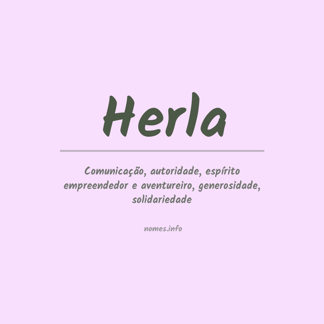 Significado do nome Herla